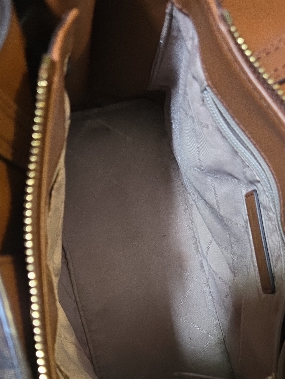 Michael Kors Brown Logo Messenger Bag with Tan Trim - Picture 5 of 5